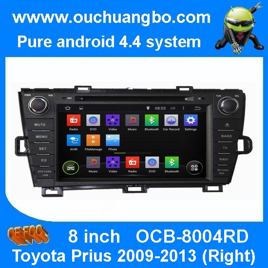 Ouchuangbo Car Radio GPS Media DVD Player for Toyota Prius 2009-2013 (Right) Android 4.4 Bluetooth 3G Wifi OCB-8004RD