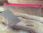 Pink Zipper travel cosmetic bags , Makeup PVC Ziplock Bag With Custom Logo