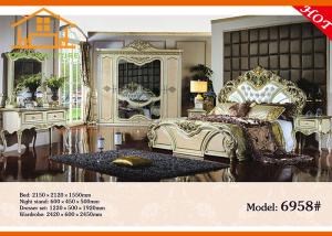 Wholesale full made in China Hot selling new design royal luxury classic italian antique bedroom furniture set from china suppliers