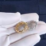 Factory Make BVLGARI Serpenti Viper Ring 18k Gold And Real Diamonds Rose Gold