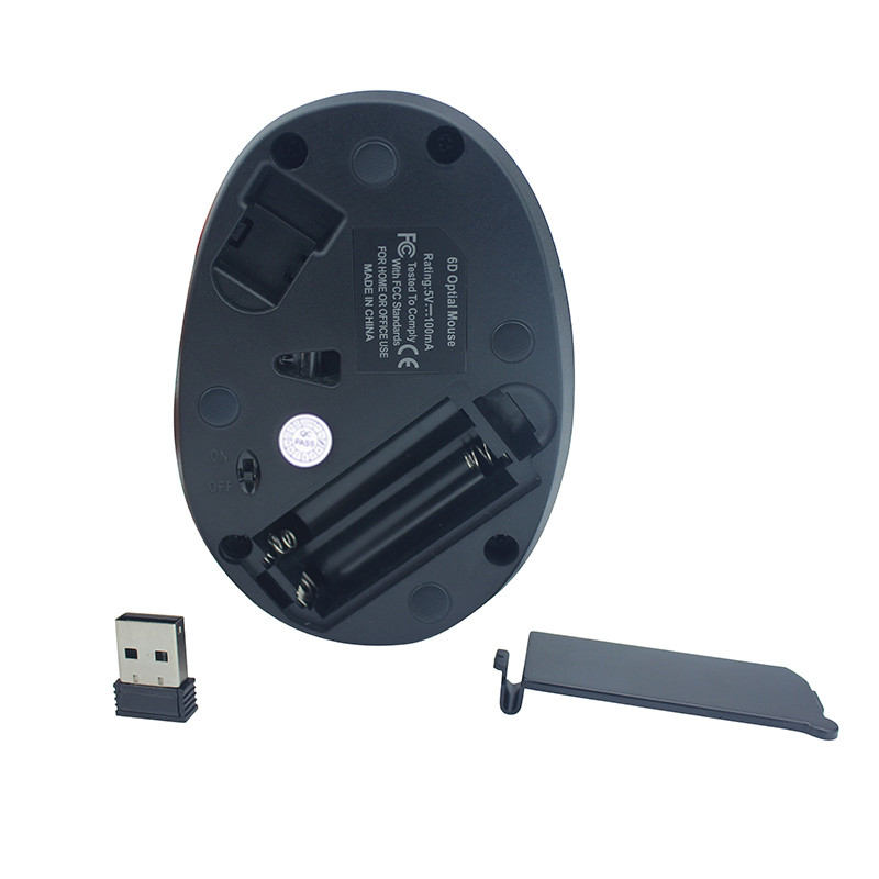 Right Hand Vertical Wireless Mouse , Portable Ergonomic Computer Mouse