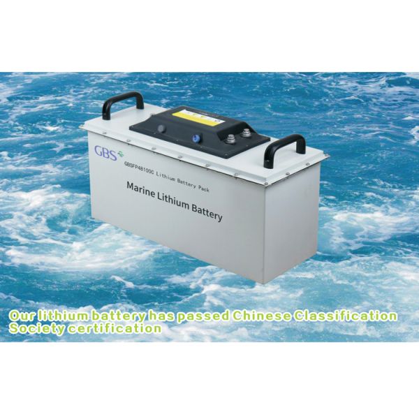 GBS 48V CE Approved 100Ah Marine Lithium Lifepo4 Battery Pack with BMS 3000 Cycles -20~65 Operating Temp GBSFP48100C 5KW