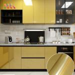 Vinyl Metallic Film Wallpaper Self Adhesive Laminated Film Gold Metallic