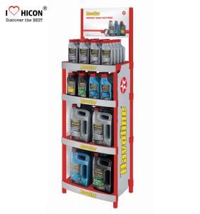 Wholesale Attractive Customized Floor Metal Display Racks Lubricating Motor Engine Oil Display Shelf from china suppliers