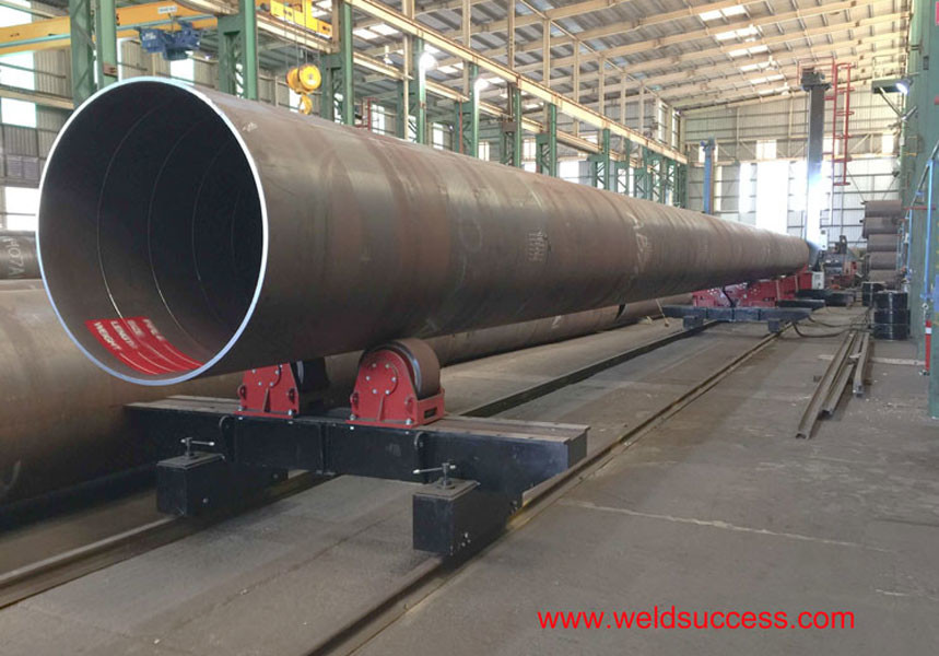 Bolt Adjustment 60T Pipe Welding Rotator,Pipe Rotator With PU Wheels
