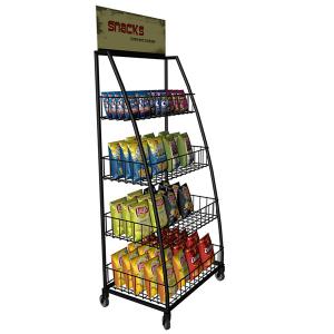 Wholesale 900*400*2000mm Soda Snack Supermarket Display Racks , Steel Rack For Supermarket from china suppliers