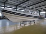 12 Person Max Luxury Inflatable Hull Boats , Fiberglass + Hypalon Rib Boat