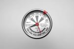 Bimetallic Stainless Steel Industrial Oven Thermometer 100F - 600F Oven