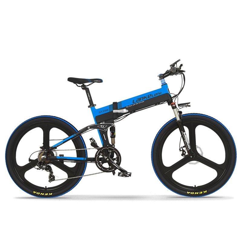 400W Motor 18AH Portable Mountain Bike 6061 Aluminum Alloy Frame Double Wall Rim
