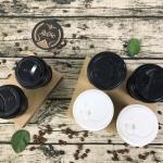 280gsm 300gsm Disposable Cup Holder Takeaway Coffee Cup Carrier