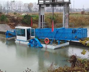 Wholesale 70kw Power Aquatic Weed Harvester To Collect Water Plants On Water from china suppliers