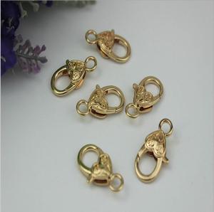 Wholesale Gold zinc alloy bag hardware mini 5 mm lanyard snap hook suitable for metal chains from china suppliers