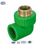 Green Brass Male Thread Elbow Pipe Fitting