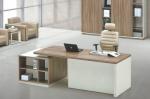 modern office wooden manager table furniture in warehouse