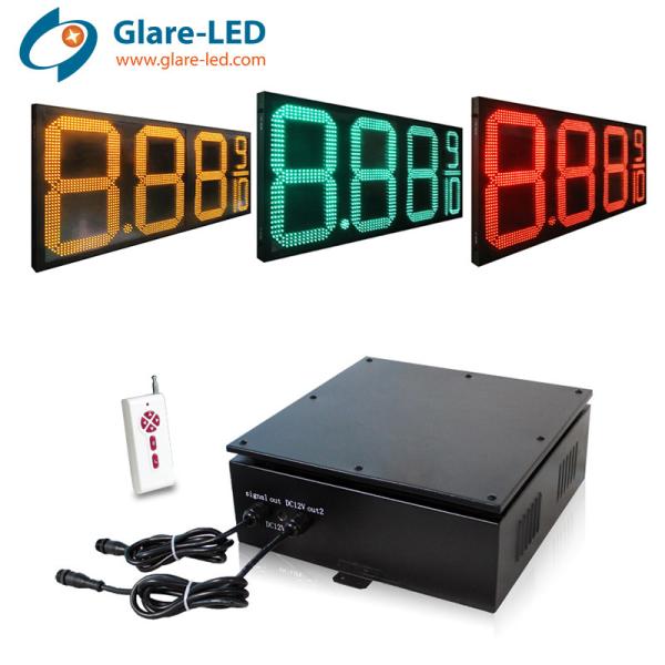 Exhibition Hall Outdoor LED Digital Gas Station Sign Board For Petrol Station