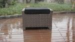 5 Seat Back Cushion Outdoor Rattan Sofa Set For Hotel Poolside