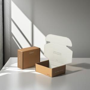 Wholesale Kraft Corrugated Mailer Boxes Custom Logo For Clothing Gift Packaging And Shipping from china suppliers