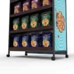 Sheet Shaped Snack Metal Display Rack For Supermarkets Food Packaging