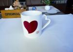 Heart Handle Promotional Eco Friendly Mugs , Gift Advertising Love Heart Mug