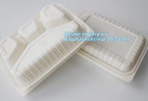 Wholesale Plastic corn starch biodegradable meat tray, Cornstarch disposable biodegradable plate from china suppliers