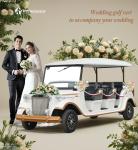 White Wedding Classic Car 4kw Motor 100km Endurance CE Certification