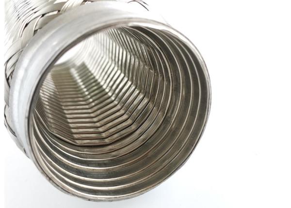 3" x 4" Inch Stainless Steel Exhaust Flex Pipe Stainless Steel Interlocking