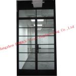 Steel Framed Grill 33'' Glass Partition Walls , 0.4cm-20cm Glass Window