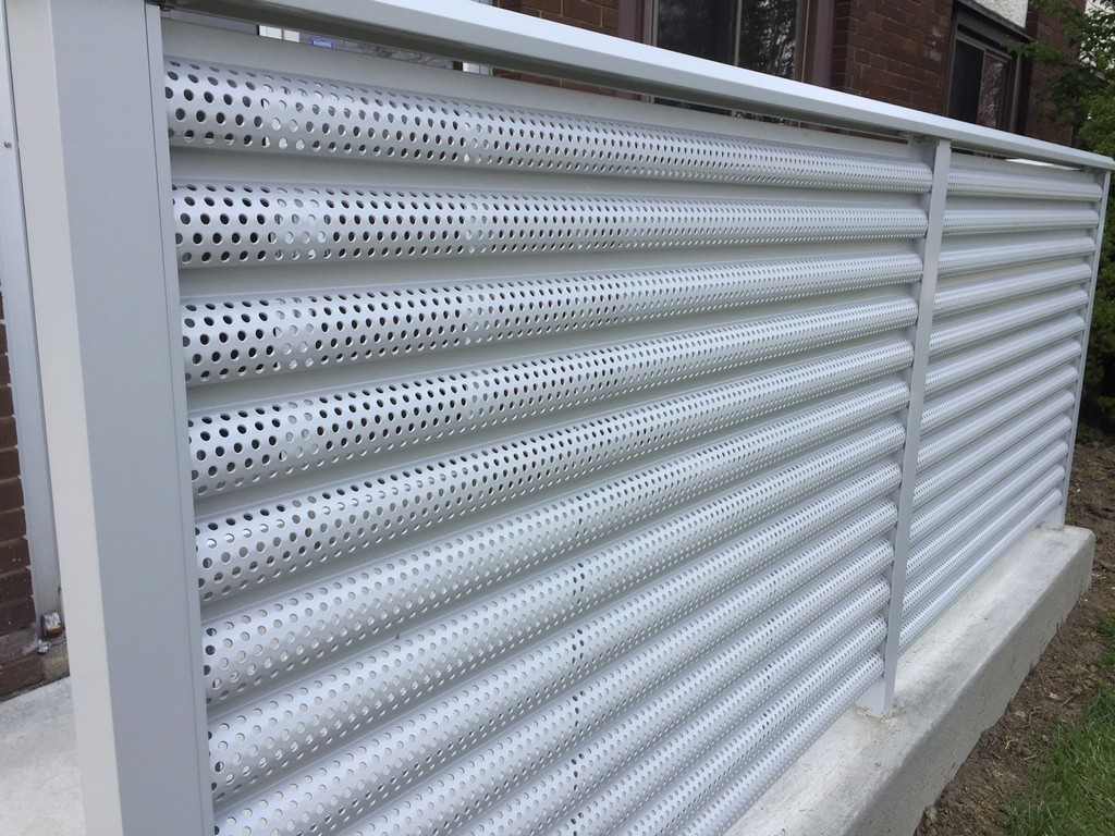 PVDF Decorative Aluminum Solid Perforated Metal Wall Cladding Panels