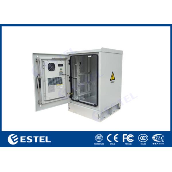 16U Floor Mounted Outdoor Telecom Enclosure Small Size 19 Inch Rack Telecom Cabinet