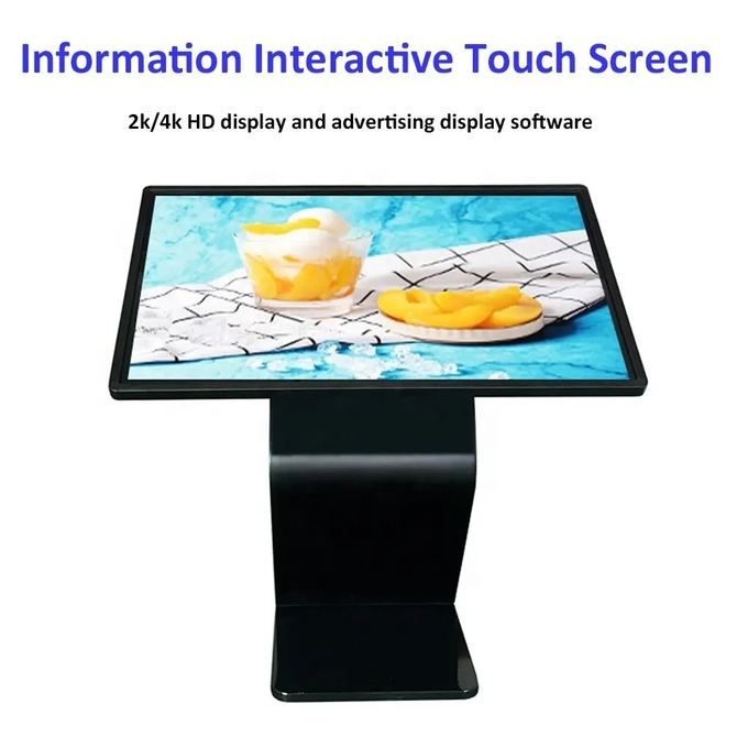 Vertical Interactive Kiosk 49'' All In One Horizontal Multimedia Display Android Windows