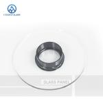 2mm Glass Cut To Size Black Framed Tempered Glass Lens For CCTV
