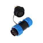 Threaded Coupling Waterproof Plastic Connector SP17 SP21 Nylon 66 10mm Cable