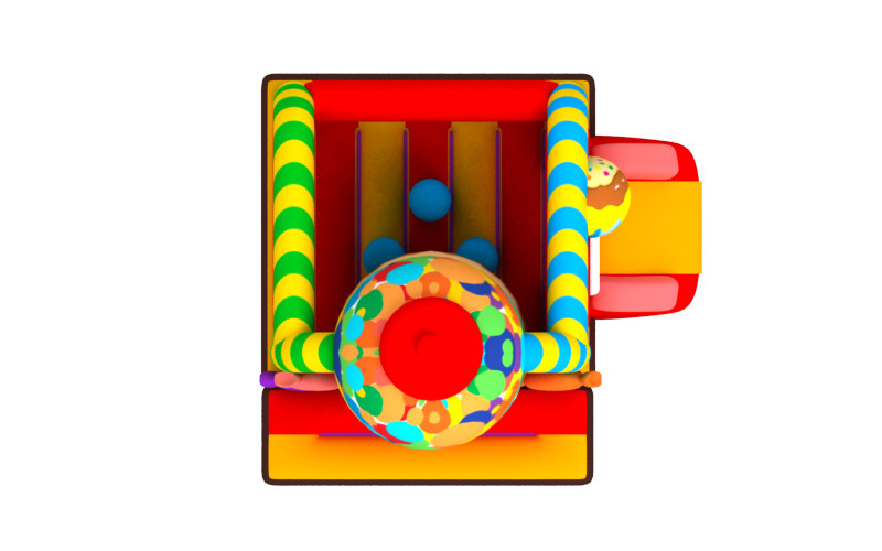 Manufacturer Inflatable Bouncy House With Slide New Design Candy Inflatable Combo
