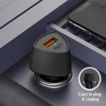 USB C Car Charger PD 20W & QC18W Fast Car Charger Adapter Dual Port Mini