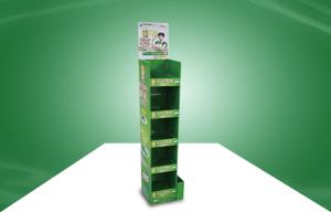 Wholesale Green Cardboard Power Wing Display Sidekick Display for Foods from china suppliers