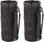 Sports Water Bottles Pouch Bag, Tactical Drawstring Molle Water Bottle Holder