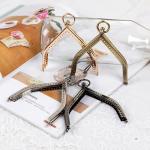 Antique Brass Kiss Lock Pinhole Coin Purse Frame