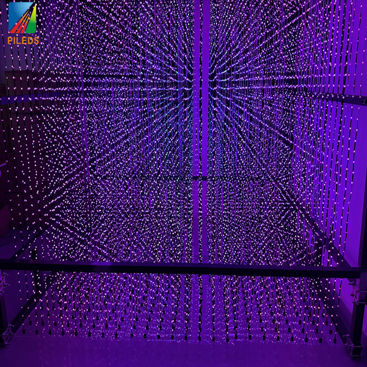 artnet 3d Led Display Pixel Light Led matrix Light Ball LED Sphere String Lights 3D DMX LED Ball RGB Full Colour 3d Curtain