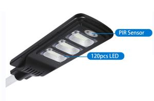 Wholesale 60W 1300LM 120PCS LED Solar Light ABS Material 250x65x650mm Outdoor from china suppliers