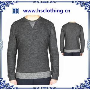 China 2014 knitting mens  stripes pattern round neck pullover  hoodies on sale