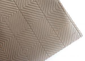 China Art Brass Woven Metal Glass Laminated Wire Mesh 0.5mm on sale