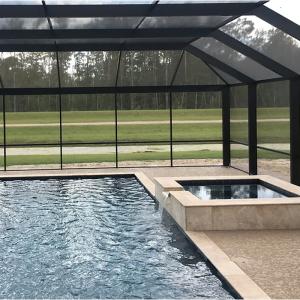 Wholesale 6ft Width Pool And Patio Screen Made Of Black PVC fiberglass from china suppliers