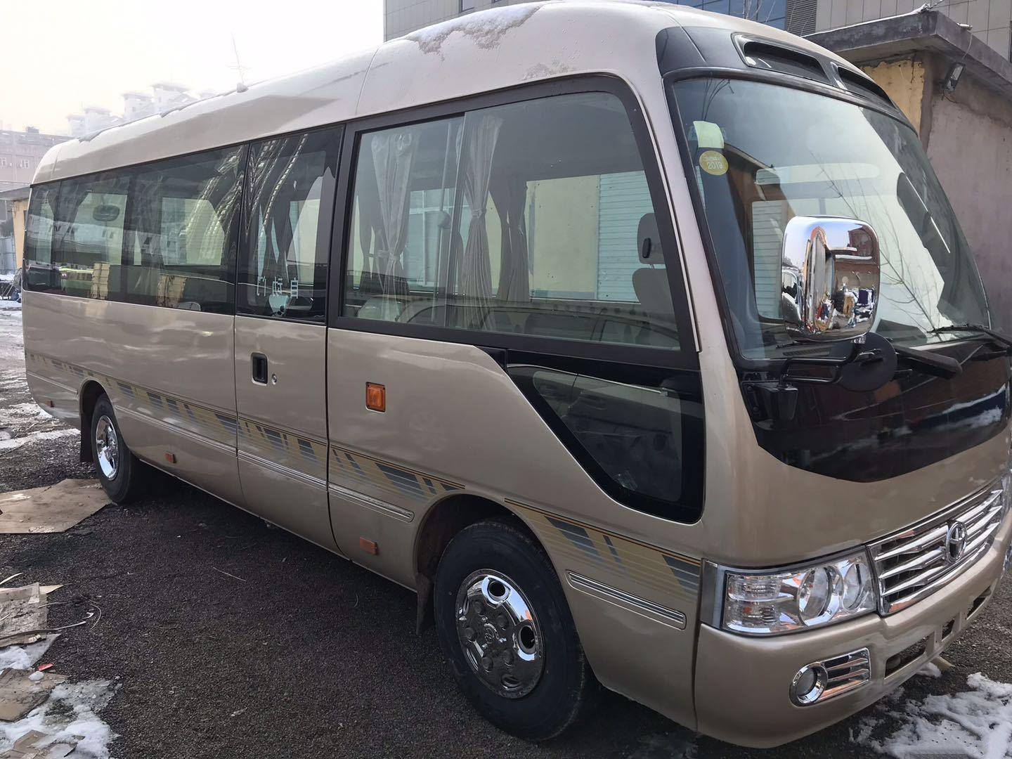 Second Hand 22 to 30 Passenger Seats Toyot Coaster Bus with Front Mounted Diesel Engine