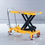 Industrial Warehouse Scissor Lift Trolly 1000kgs Scissor Trolley Lift