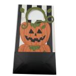 C1S CMYK Recycled Handle Carry Food Packaging Bag For Christmas 18kgs