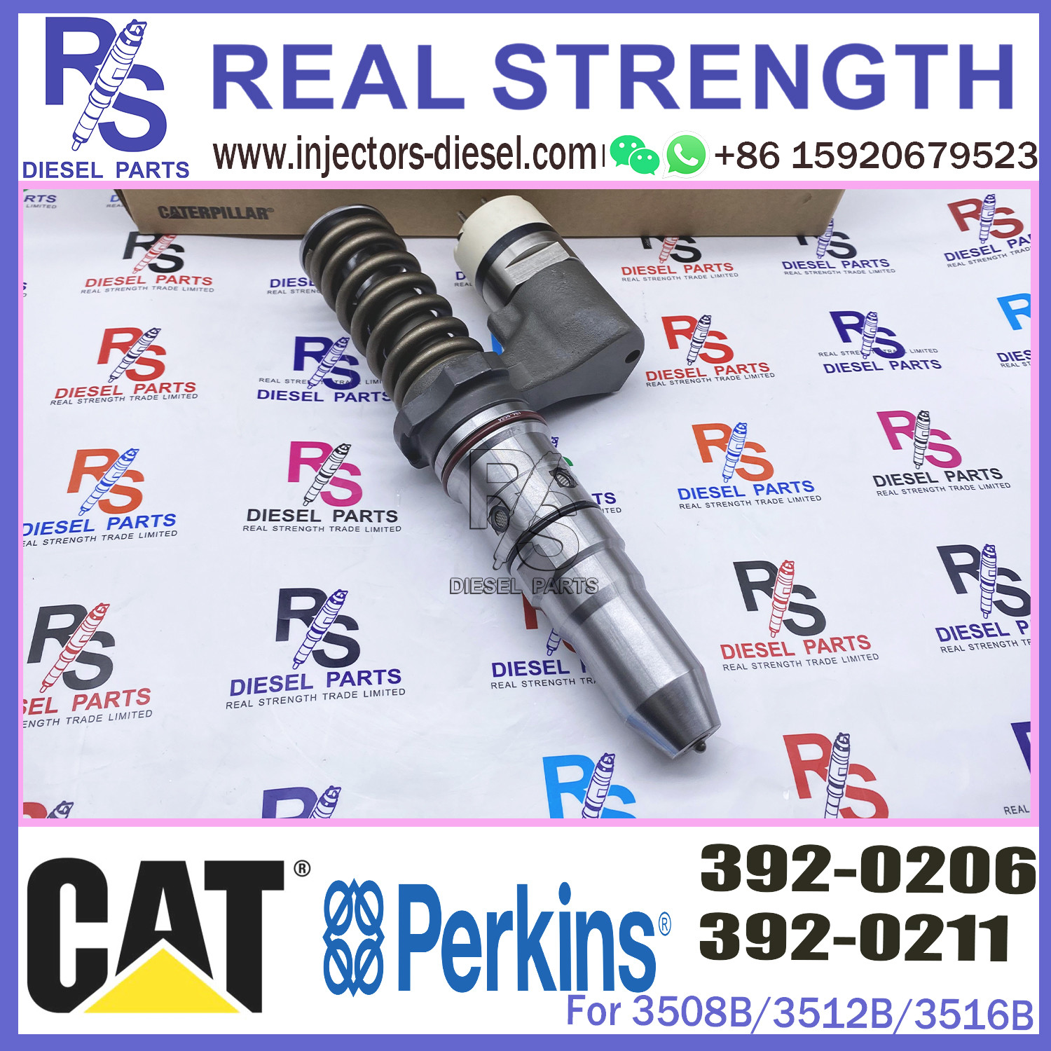 162-8809 CAT Diesel 3512B Engine Common Rail Fuel Injector 250-1306 20R-1269 20R-1270 392-0206