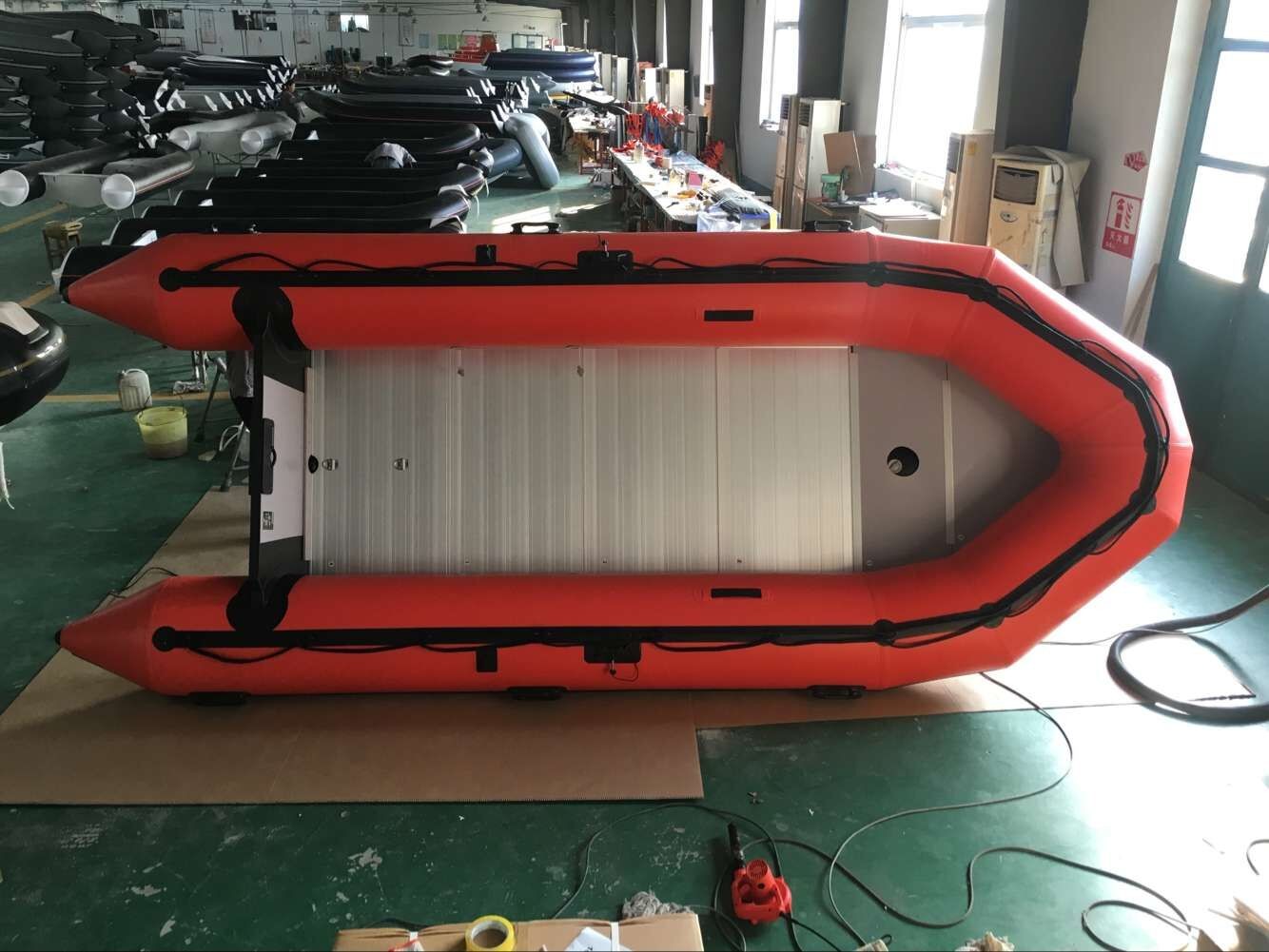 Aluminum Floor Inflatable Dinghy Boat Light Weight For Yachts Or Sailboats