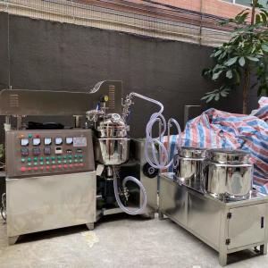 Wholesale Stainless Steel Emulsifying Homogenizer lotion mixer cosmetic cream mixer Electric Steam Mixing Tank With Agitator from china suppliers