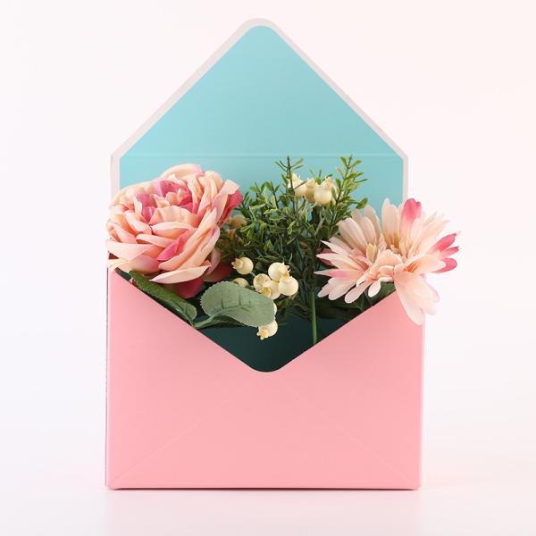 Recycled Materials Square Luxury Valentine's Day Flower Gift Packaging Shopping
