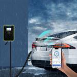 EV-HW Electric Car Wallbox Charger Gun Line With Screen 7KW